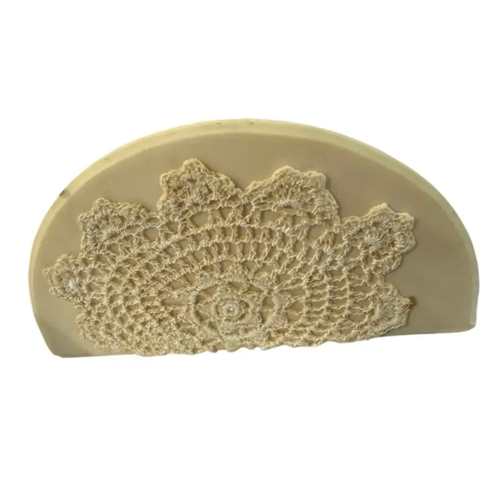 Vintage Floral Hummingbird Wall Shelf Sconce w/ Lace Resin 7